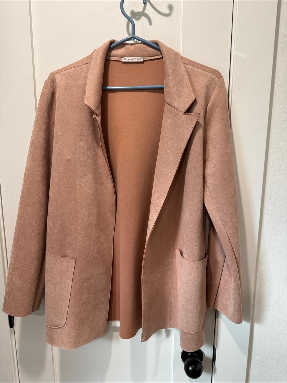Zara Dusty Rose Open-Front Blazer
